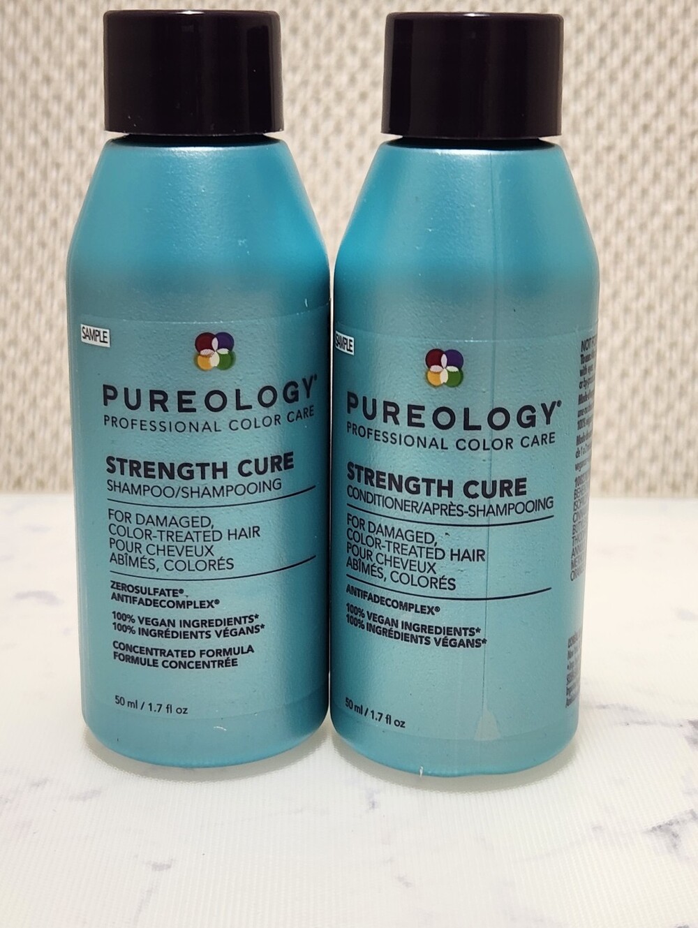 Pureology Strength Cure Shampoo & Conditioner Travel Size 1.7 oz